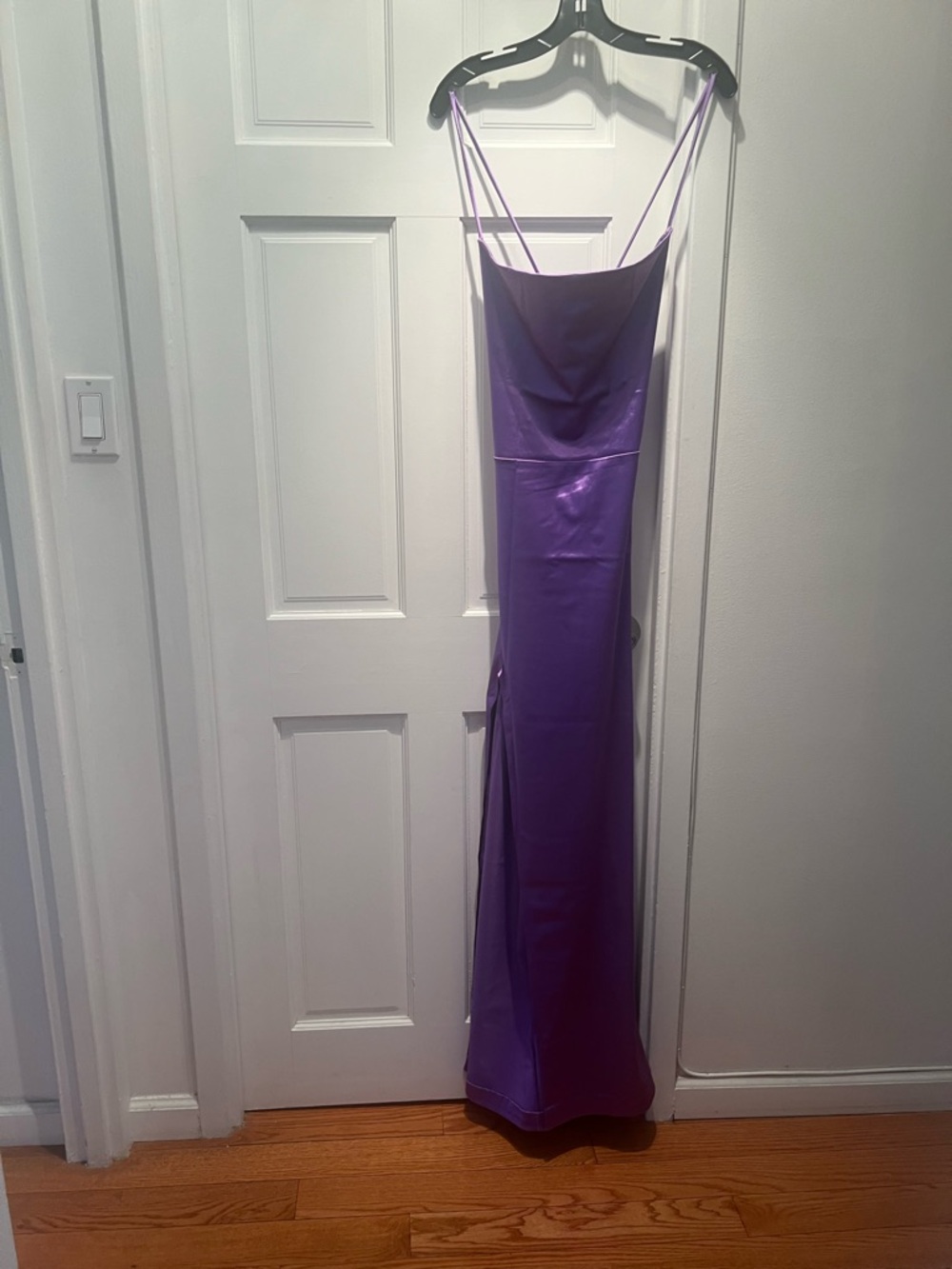 Windsor Lavender Purple Satin Slip Dress